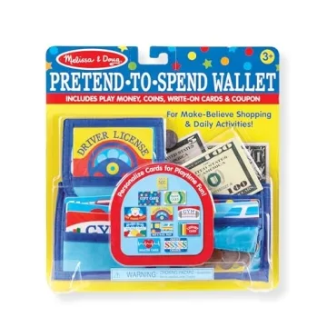 Melissa & Doug Toy Wallet with Play Money & Cards