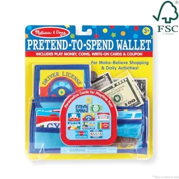 Melissa & Doug Toy Wallet with Play Money & Cards