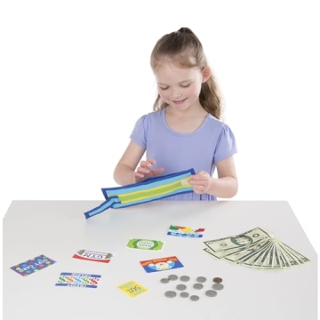 Melissa & Doug Toy Wallet with Play Money & Cards