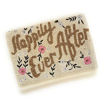 Elegant Ivory Beaded Bridal Clutch for Weddings and Special Occasions