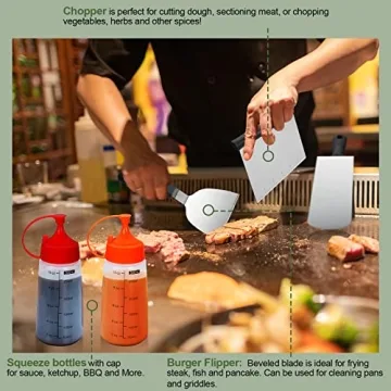 Griddle Accessories Kit - 18PCS BBQ Tools Set