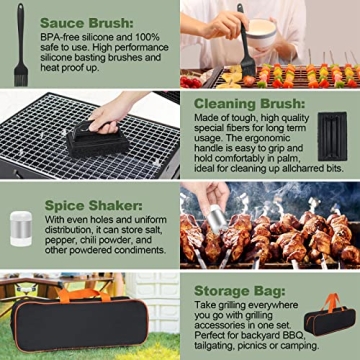 Griddle Accessories Kit - 18PCS BBQ Tools Set
