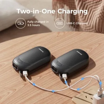 OCOOPA Magnetic Hand Warmers Rechargeable 2 Pack, Fast Heating, UL Certified, Electric Portable Pocket Heater, Hunting Accessories, Golf, Camping Gear, Warm Unique Gifts Women, Tech Gift Men, UT3 Lite