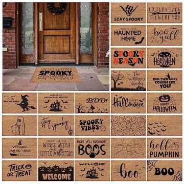 Stay Spooky Halloween Doormat for Front Door Decoration