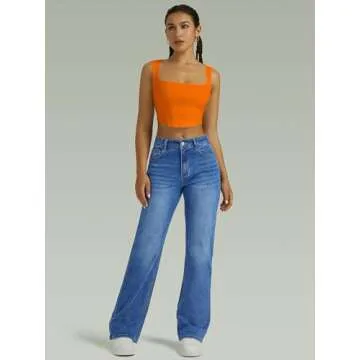 Trendy FUNUCA Women’s High Waisted Wide Leg Jeans