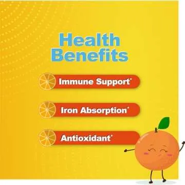 DOCTOR'S FINEST Vitamin C Gummies for Kids - Vegan, GMO Free & Gluten Free - Great Tasting Orange Flavor Pectin Chews - Kids Dietary Supplement - 250 mg of Vitamin C - 120 Jellies [60 Doses]