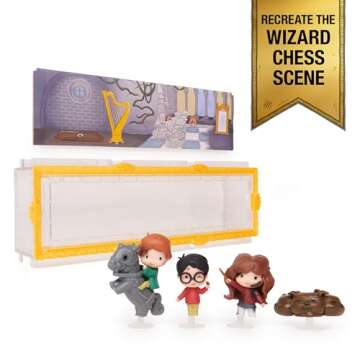 Wizarding World Harry Potter, Micro Magical Moments Scene Gift Set with Exclusive Harry, Hermione, R...
