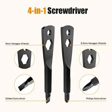 Compact 4-in-1 Keychain Screwdriver Tool for Gifting