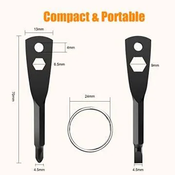 Compact 4-in-1 Keychain Screwdriver Tool for Gifting