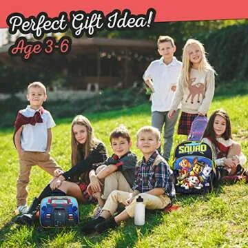 Paw Patrol Backpack & Lunch Set for Kids - 4PC Set