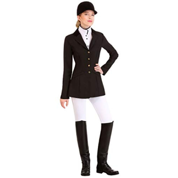 Women's Equestrian Costume | Adult Horse Riding Derby Racetrack Outfit with Jacket, Pants, Jabot and...