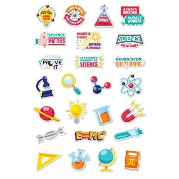 Laminated Science Classroom Decorations - 25 Pcs Double-Sided