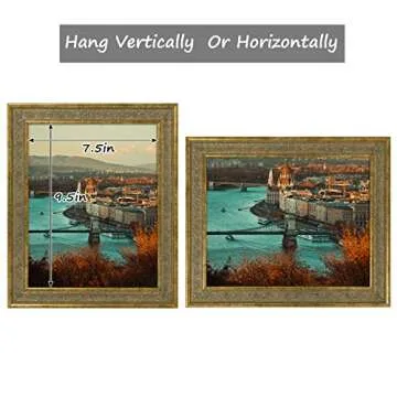 Stylish Golden State Art Distressed Gold 8X10 Frame