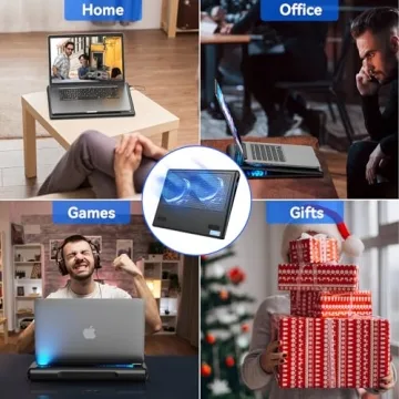 TECKNET Laptop Cooling Pad Adjustable Fans Ultra-Portable