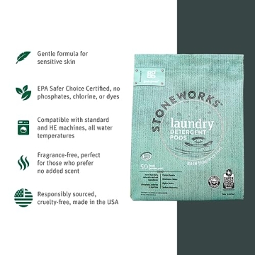 Grab Green Stoneworks Laundry Pods Eco-Friendly Kit 10 Count