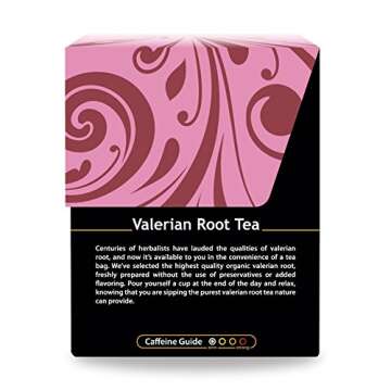 Buddha Teas Organic Valerian Root Tea - OU Kosher, USDA Organic, CCOF Organic, 18 Bleach-Free Tea Bags