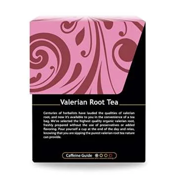 Buddha Teas Organic Valerian Root Tea - OU Kosher, USDA Organic, CCOF Organic, 18 Bleach-Free Tea Bags