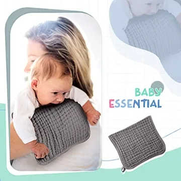 Irenare Soft & Absorbent Baby Burp Cloths - 6 Pack