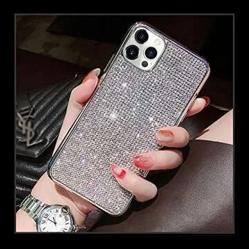 LUVI Bling Diamond Case for iPhone 14 Pro Max Stylish Cover