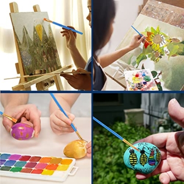 AROIC Acrylic Paint Brush Set - 15 Premium Brushes for Artists