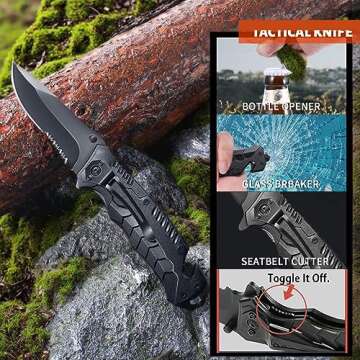 20 in 1 Cool Gadgets/Survival Gear and Equipment,Unique Camping Essentials Accessories Hunting Hiking Outdoor Gears Gift
