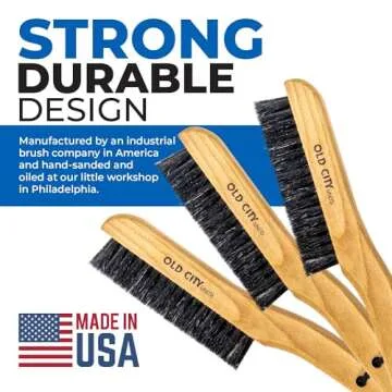 Clothes Brush Garment Brush-USA-Lint Brushes for Clothes, Lint Remover for Clothes 100% Boar Bristle...
