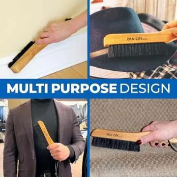 Premium Clothes Brush for Wool, Suede & Furniture Maintenance