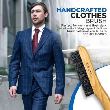 Premium Clothes Brush for Wool, Suede & Furniture Maintenance