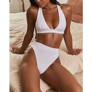 Flattering High Waisted Bikini Swimsuit for Women