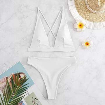 Flattering High Waisted Bikini Swimsuit for Women