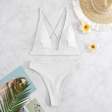 Flattering High Waisted Bikini Swimsuit for Women