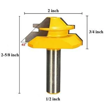 Meihejia Lock Miter Router Bit for Precision Woodworking
