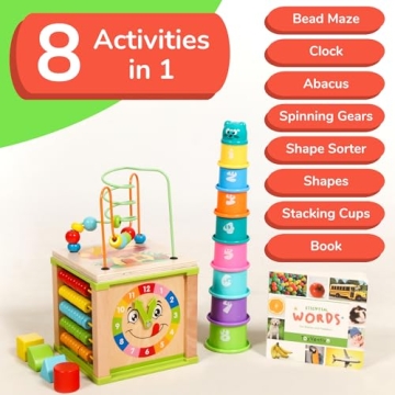 TOYVENTIVE Educational Activity Cube for Babies