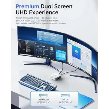 ACEMAGICIAN Mini PC with 16GB RAM and 4K Support