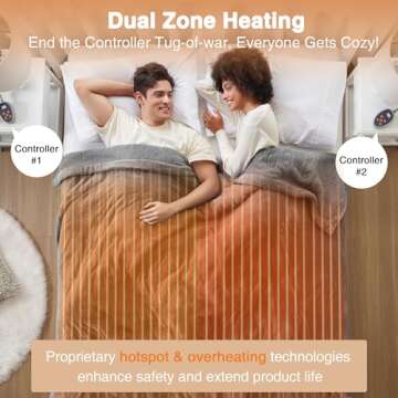 Beautyrest Heated Blanket, Electric Blanket, Soft, Warm, Reversible Plush - Sherpa Heating Blanket with 20 Heat Settings, 1-10 hrs Timer Auto Shut Off, Machine Washable, King (90 inx100 in), Grey