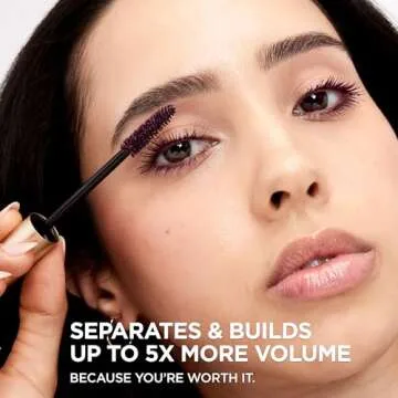 L’Oréal Paris L’Oreal Paris Original Voluminous Mascara, Building Mascara Volume and Length Formula, Washable, Deep Violet, 0.26 Fl Oz., 1 Count