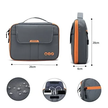 BAGSMART Universal Travel Cable Organizer Electronics Accessories Carry Bag for 9.7 inch iPad, Kindle, Power Adapter