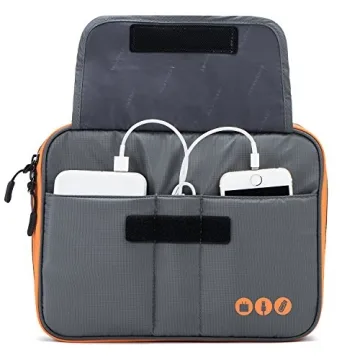 BAGSMART Universal Travel Cable Organizer Electronics Accessories Carry Bag for 9.7 inch iPad, Kindle, Power Adapter