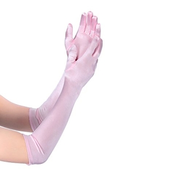 Xuhan 21" Long Evening Satin Gloves for Parties and Events