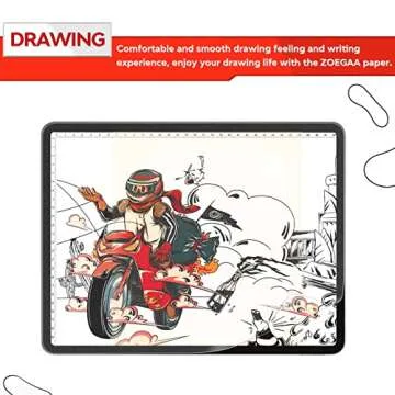 ZOEGAA 【2 Pack】 iPad Pro 12.9 Screen Protector, Paper Screen Protector Compatible with iPad Pro 12.9 (2022 & 2021 & 2020 & 2018 Models), Matte Surface PET Film for Write and Draw Like on Paper