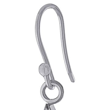 Stunning Pressed Flower Teardrop Earrings in Silver