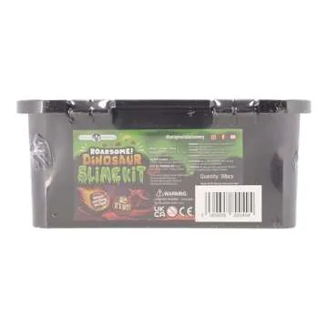 Original Stationery Dinosaur Slime Kit, Glow in The Dark Slime Making Kit for Boys, Create Lava, Blood and Dino Poop Slimes, Fun DIY Slimey Dino Scene, Fun Easter and Birthday Gift, Ages 8-12