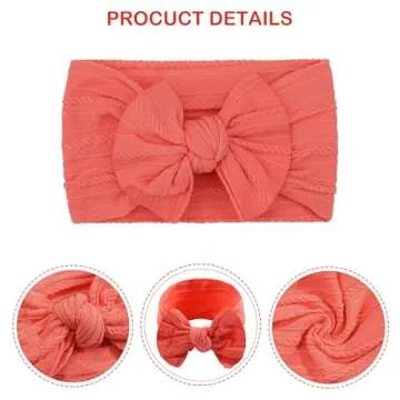 CÉLLOT Super Stretchy Soft Knot Headbands with Hair Bows Head Wrap Hair Accessories For Newborn Baby Girls Infant Toddlers Kids