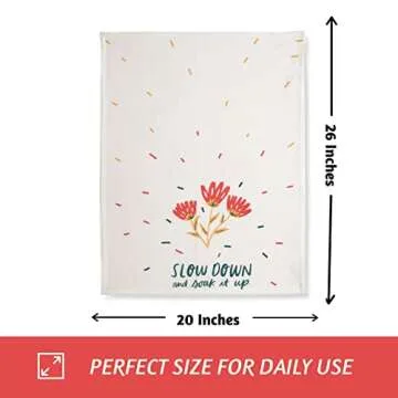 Folkulture Kitchen Towels - Elegant Cotton Dishcloths Set