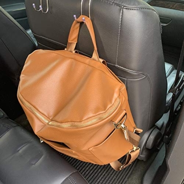 Durable Auto Car Backseat Purse Hook Organizer - 4 Pack