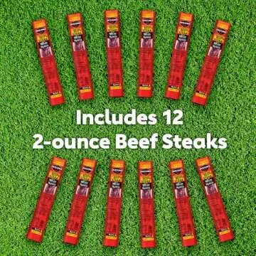 Jack Link's Sweet & Hot Beef Steak, High-Protein Snack