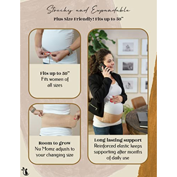 NuMomz Maternity Belly Bands for Pain Relief and Support
