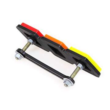 VZ4X4 Tri-Color Grille Badge Emblem Decoration Accessories Car Truck Label Fit for Tacoma 4Runner Tundra Sequoia Rav4 Highlander