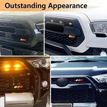 VZ4X4 Tri-Color Grille Badge for Toyota Trucks