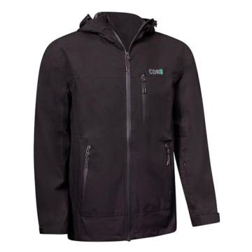 COR Surf Men's Packable Travel Rain Jacket with Secret Pockets and Waterproof Stretch Shell | The Ul...